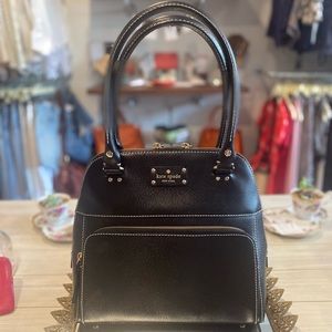 Kate Spade Black Large Bowling Bag Satchel